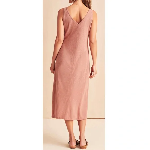 ❌SOLD❌ $148 NWT! Faherty Brand Cliffside Dress - Cedarwood - Picture 4 of 10